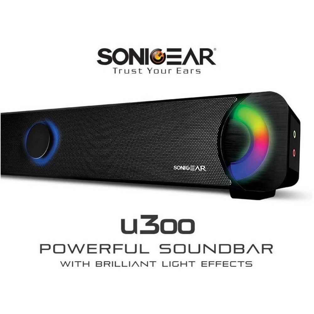 SonicGear U300 Soundbar w Light Effect Shopee Malaysia