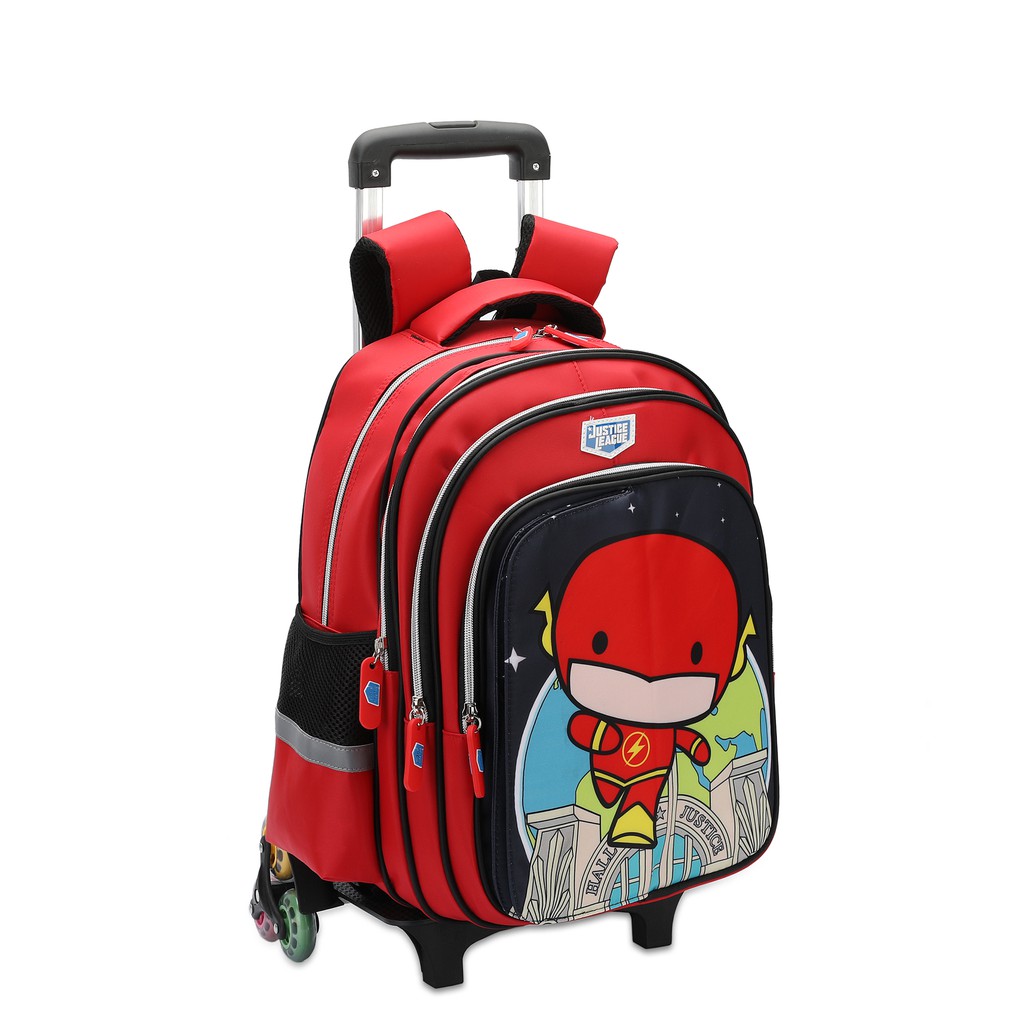 Justice League Trolley School Bag JL TA073 Red Shopee Malaysia