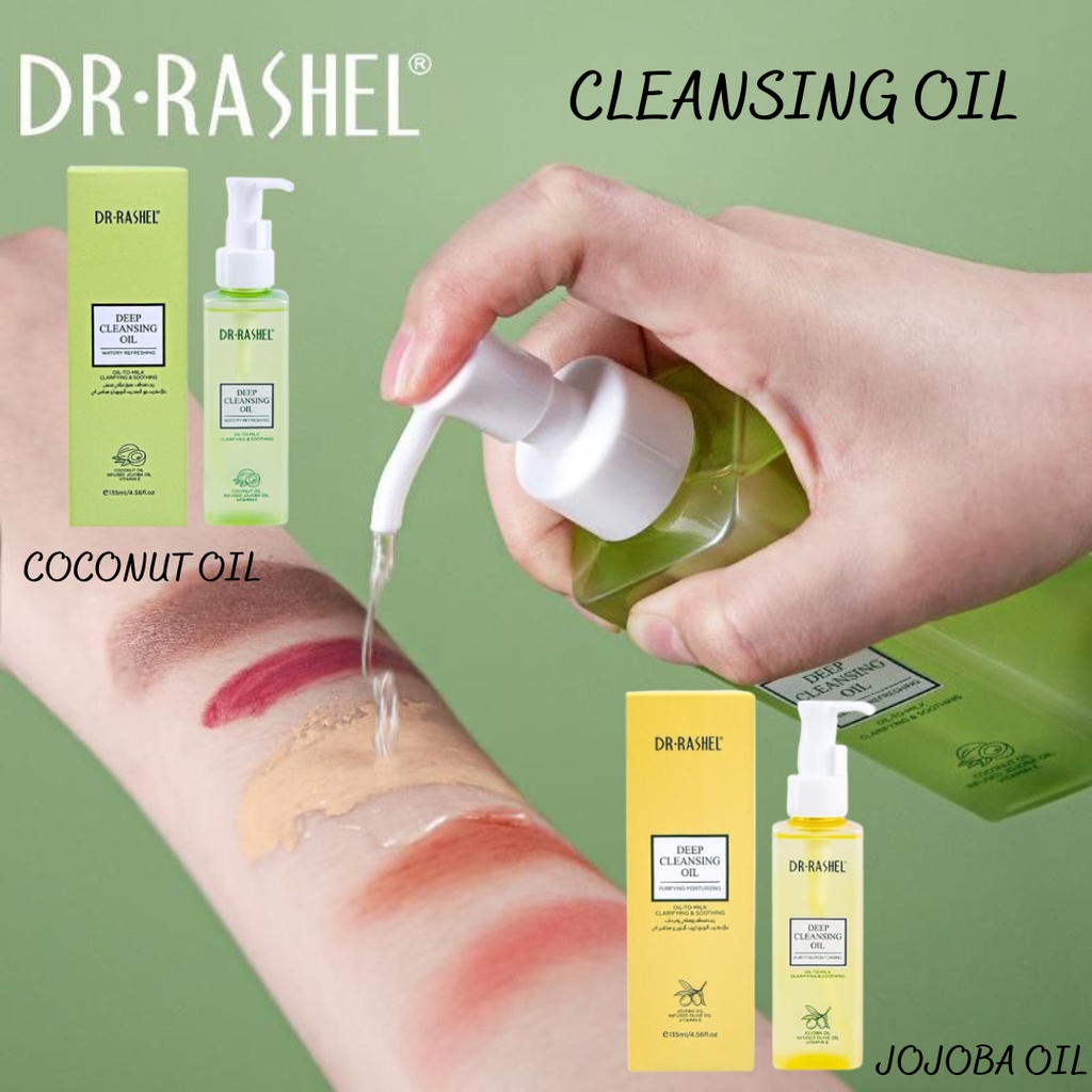 DR RASHEL DEEP CLEANSING OIL 135ML (JOJOBA OIL / COCONUT OIL) Shopee