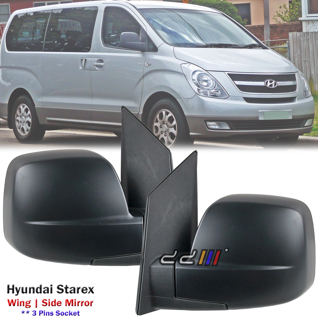 Black Electric Door Side Mirror 3P Socket For Hyundai Starex TQ 2007