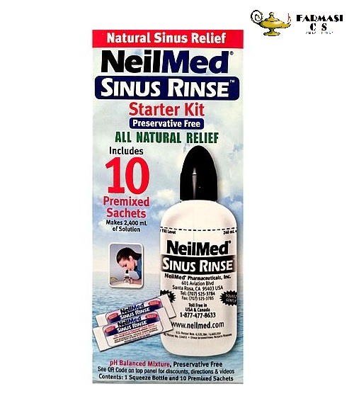 NeilMed Sinus Rinse Starter Kit + 10 Premixed Sachets EXP05/2026