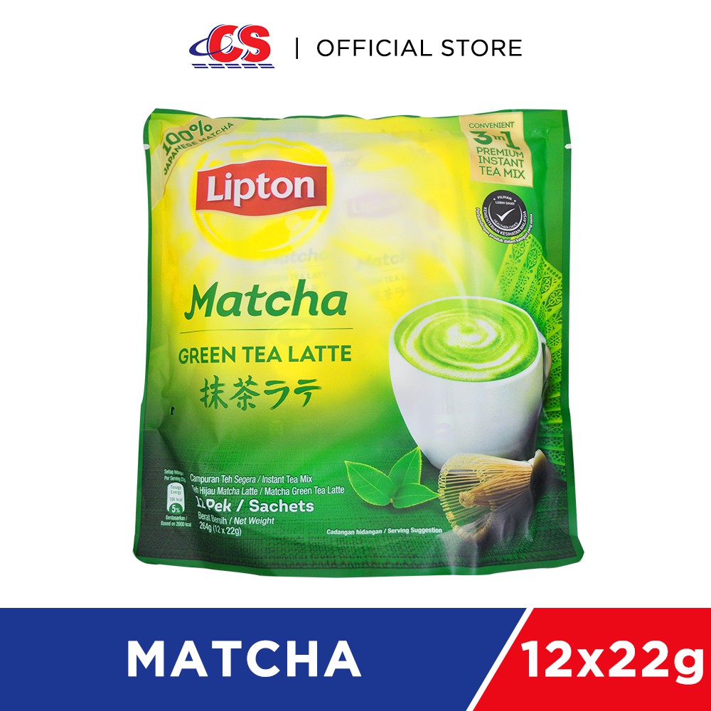 LIPTON Matcha Green Tea Latte 12s x 22g Shopee Malaysia