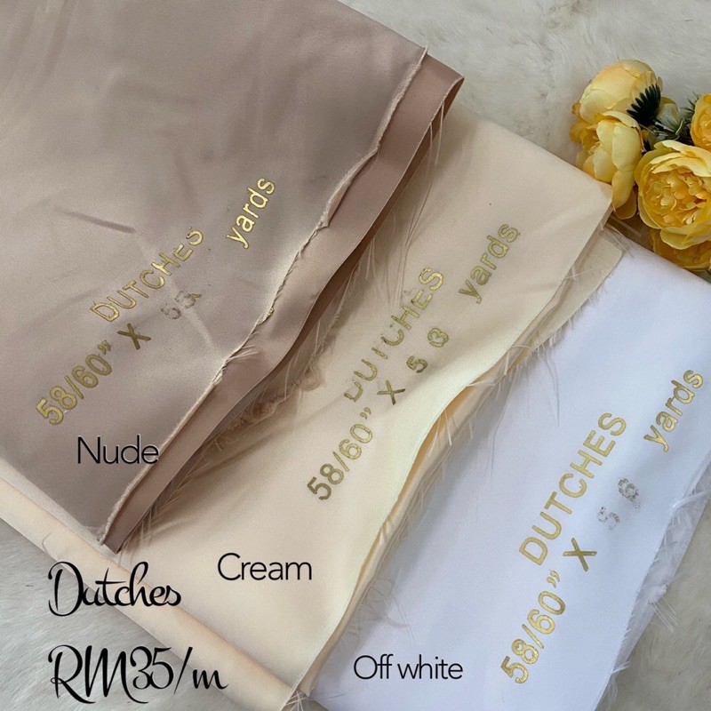 🔥KAIN DUCHESS🔥BAJU PENGANTIN BRIDAL SATIN KAIN KOSONG BAJU MELAYU