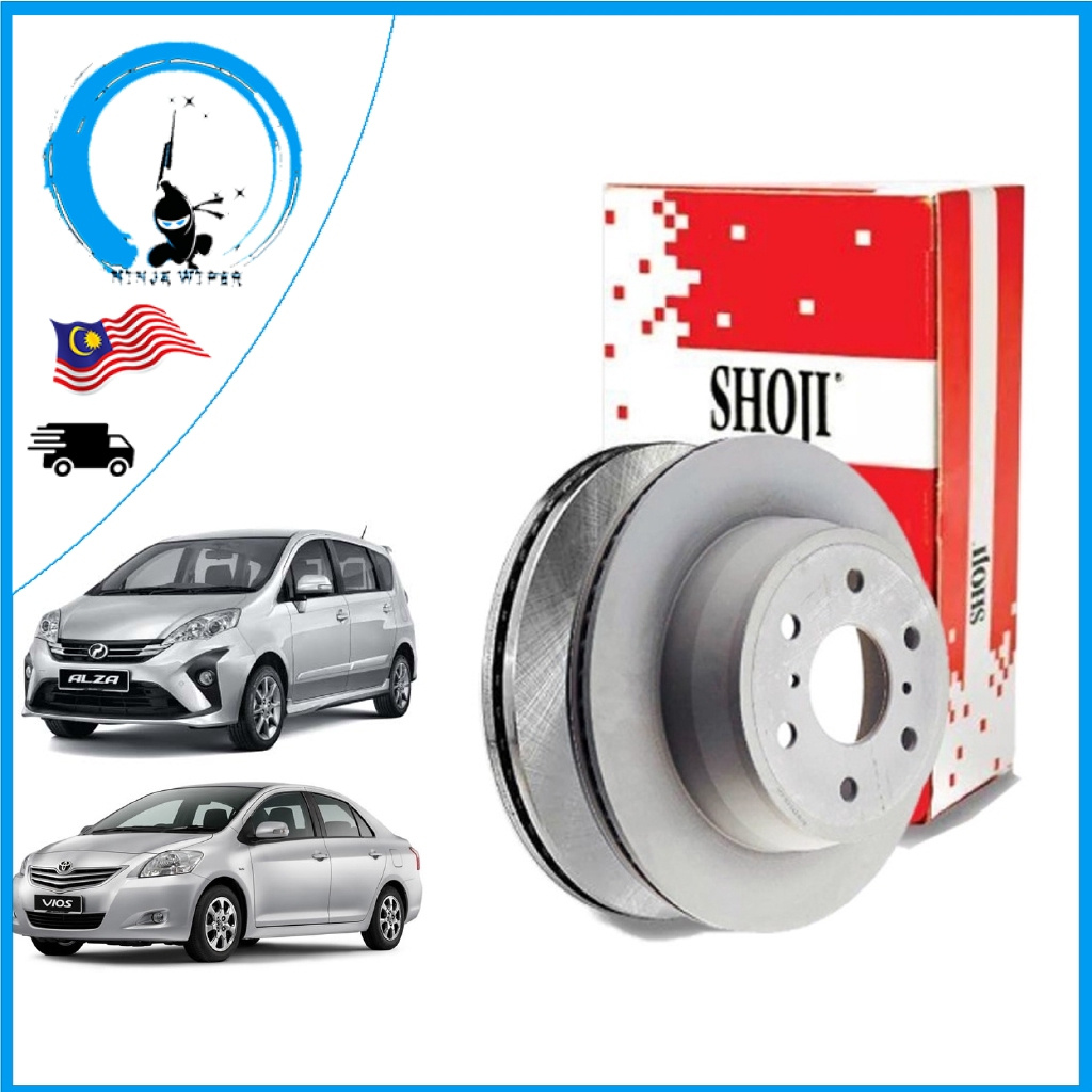 SHOJI FRONT BRAKE DISC ROTOR TOYOTA VIOS 1.5E/G NCP93 PERODUA ALZA 2014