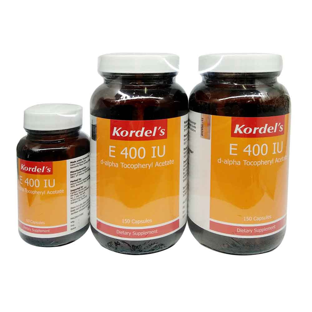 Kordel's Vitamin E 400IU 2 x 150s + 60s (Exp Date 03/2024) Shopee Malaysia