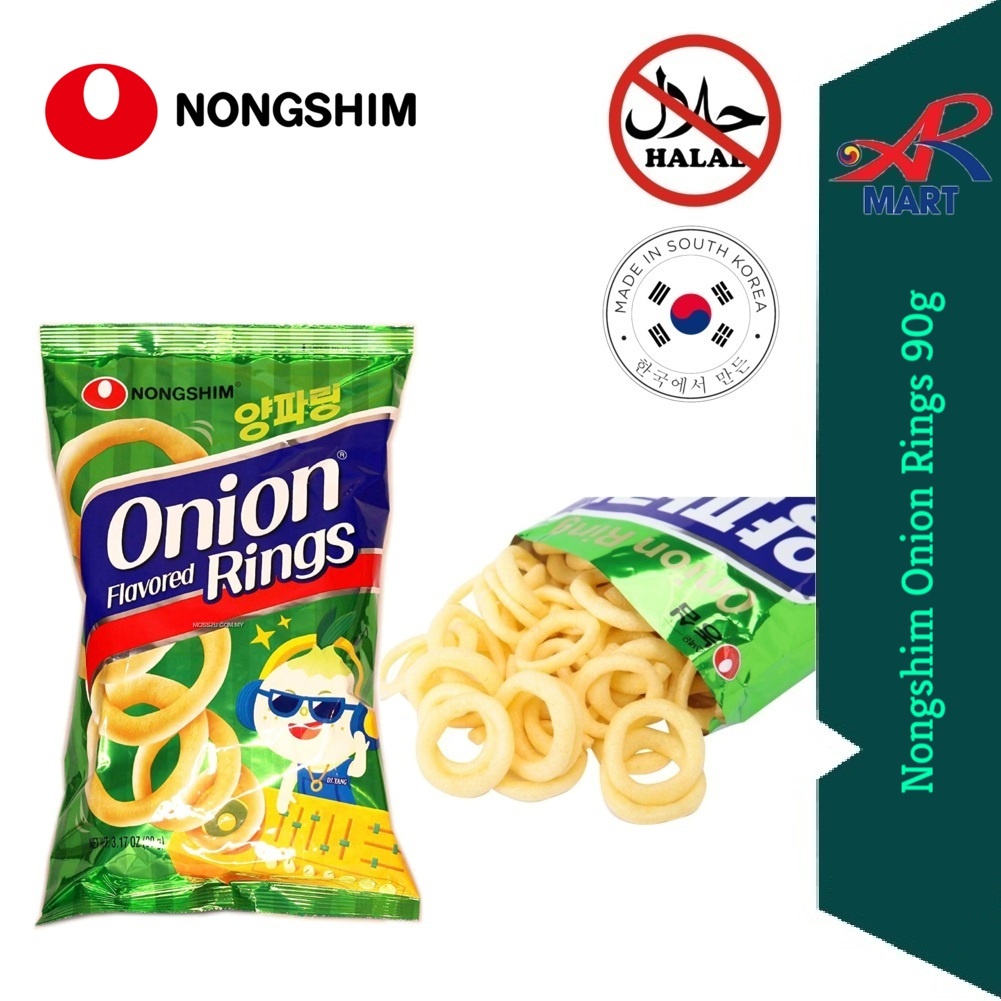 EXP 8/2023 Nongshim Onion Rings 90g Korea Onion Flavored Snack Ready