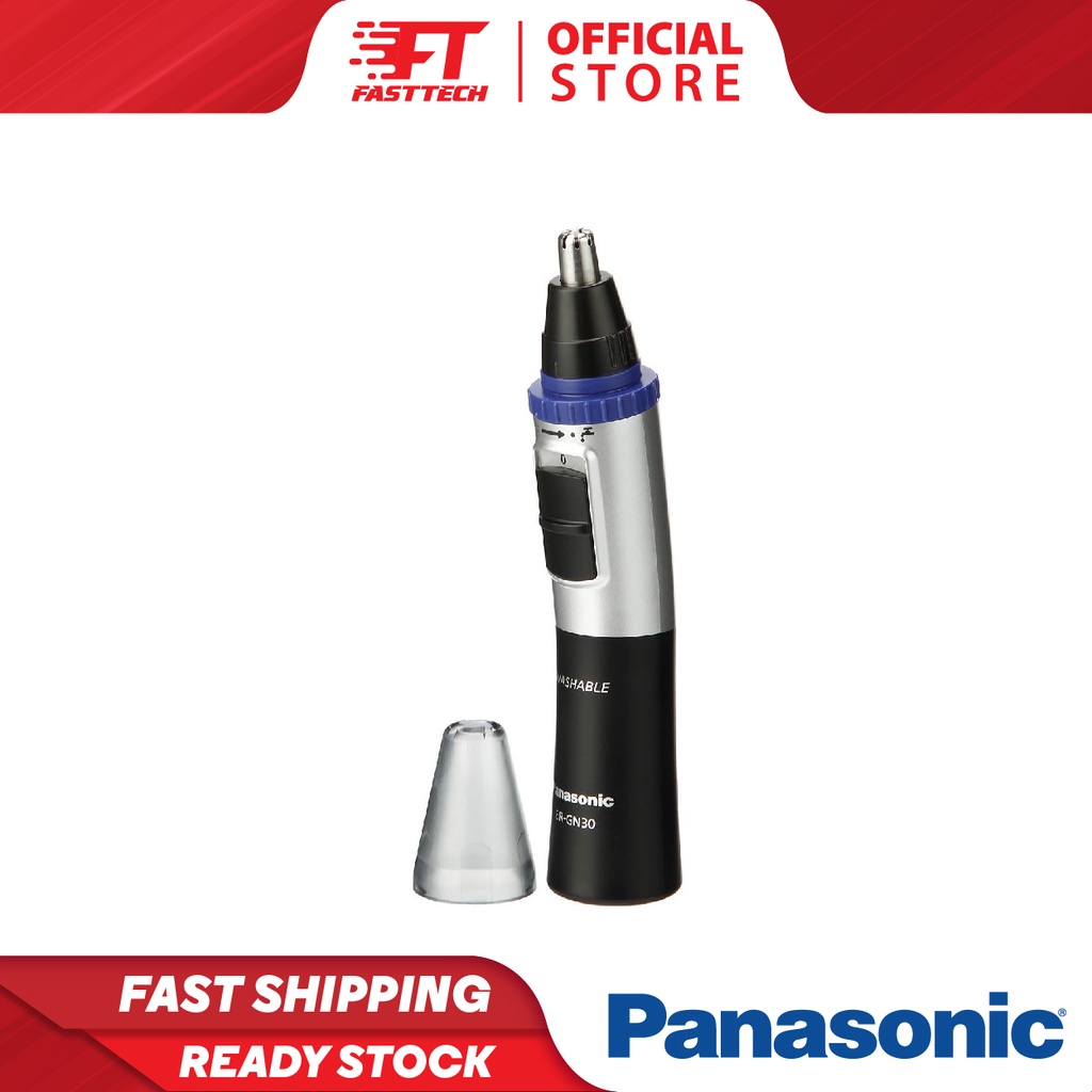 PANASONIC Nose Hair Trimmer ERGN30K453 Washable, Battery Operated and