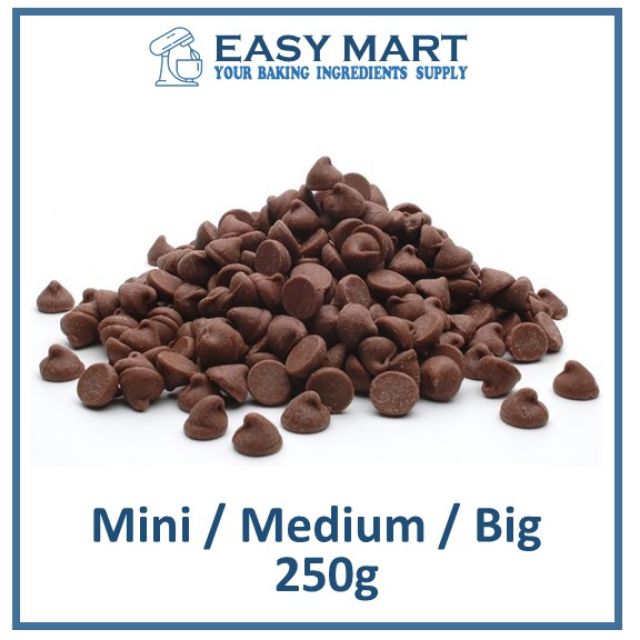 Fast Postage Chocolate Chip Coklat Cip Big/Medium/Mini 250G | Shopee Malaysia
