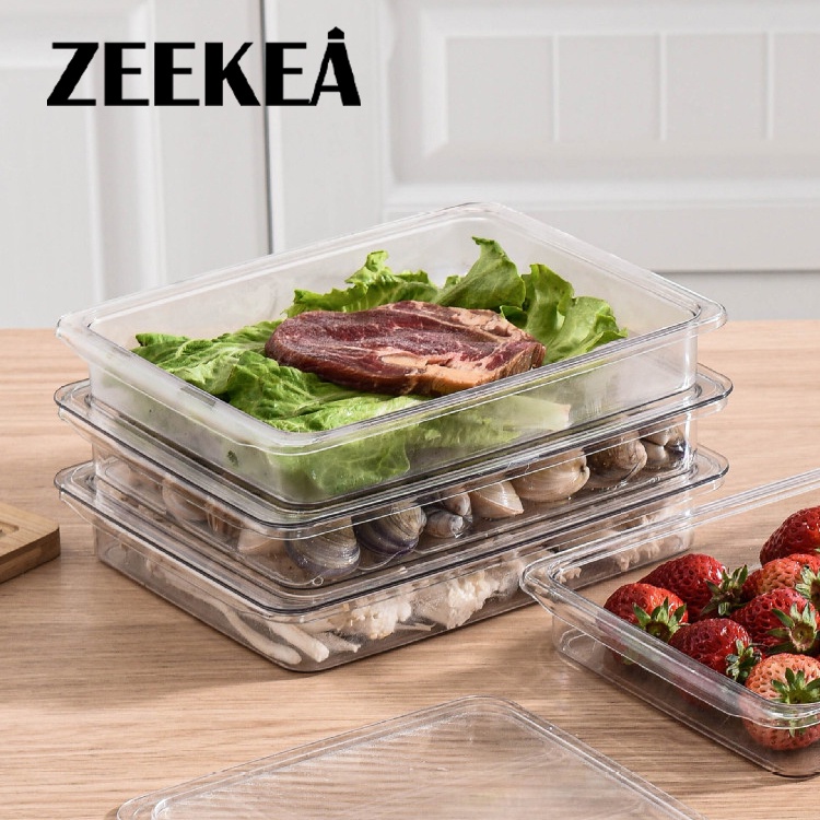 Zeekea Plastic Bacon Keeper, Deli Meat Saver, Food Storage Container