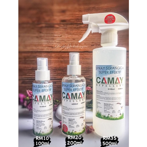 CAMAY REPELLENT SPRAY SERANGGA ORGANIK KUTU SEMUT PEPIJAT LIPAS LIPAN
