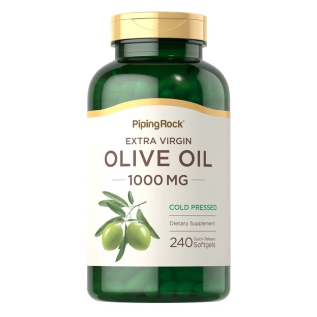 Piping Rock Olive Oil 1000 mg, 240 Quick Release Softgels (Extra Virgin