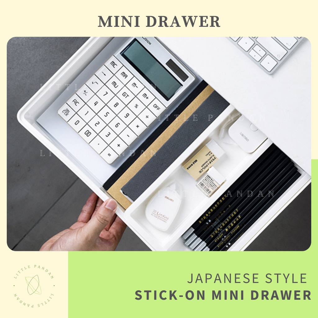 [Ready Stock] Hidden Drawer Under Table Japanese Style MUJI Organized