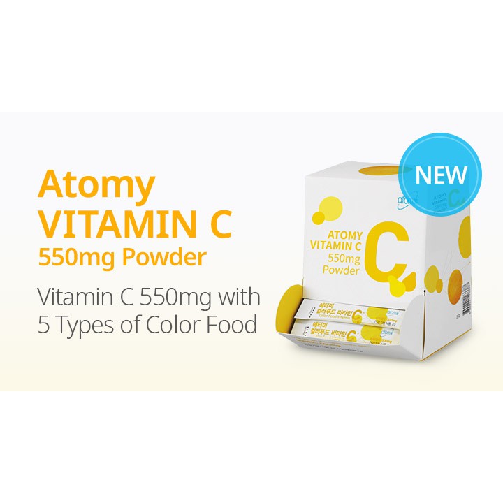 Atomy Vitamin C 550mg Powder 2g per stick (80sticks) Shopee Malaysia