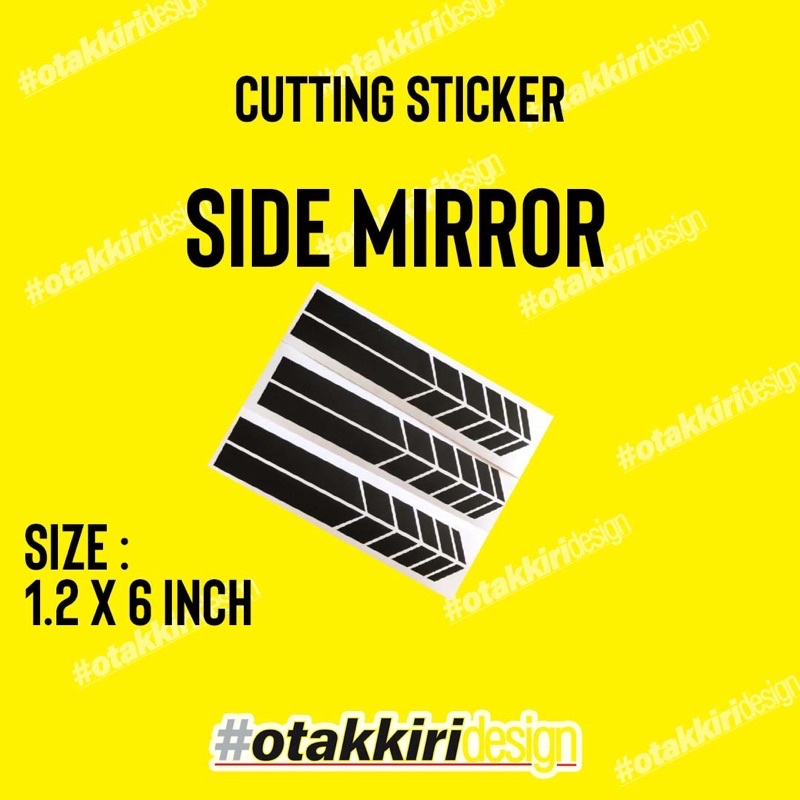 Stripe Decal Side Mirror Cutting Sticker 1.2x6 inch Shopee Malaysia