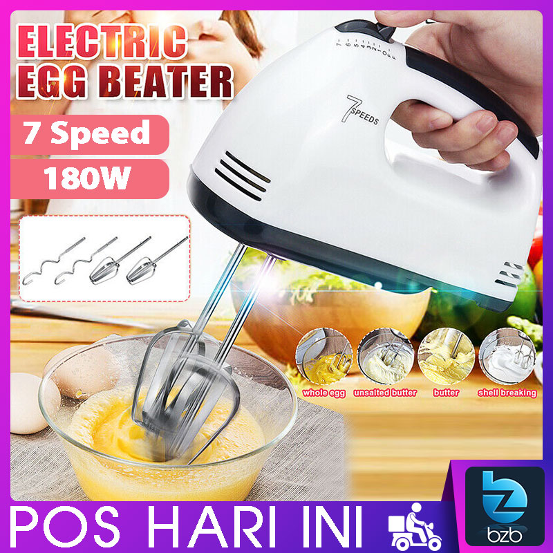 READY STOCK💥 Hand Mixer Electric 7 Speed Level Powerful