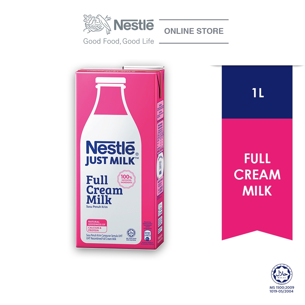 Nestle Just Milk Full Cream (1000ml) Shopee Malaysia
