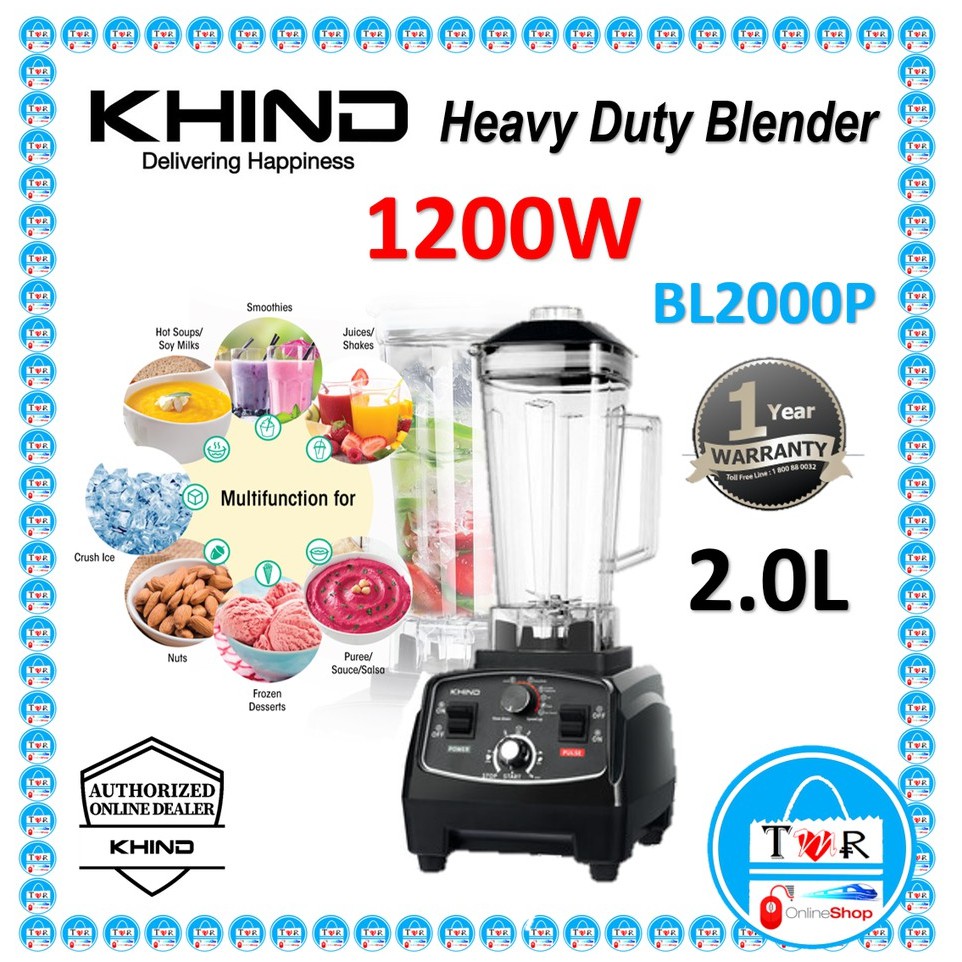** Free Bubble Wrap ** KHIND/Butterfly Heavy Duty Commercial Blender