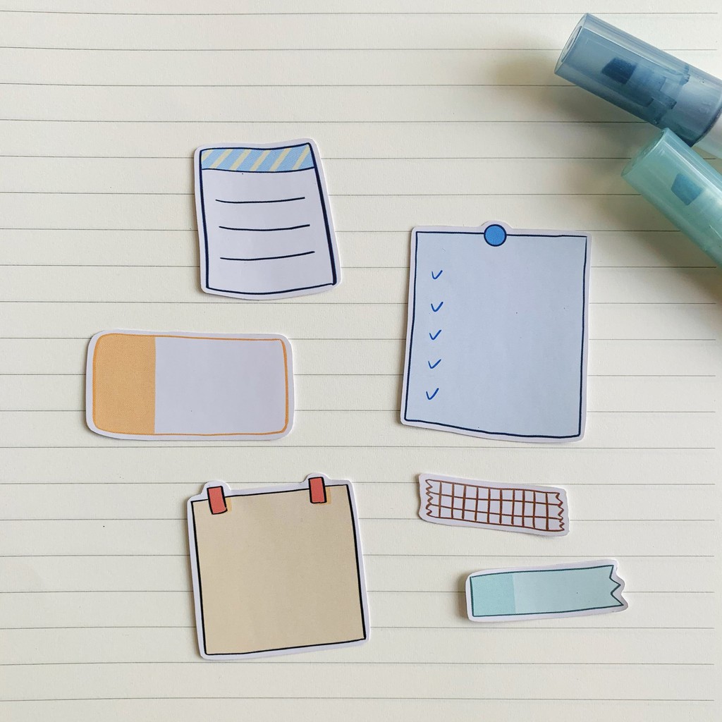 Cute planner notepad sticker pack for journal diy scrapbook 7