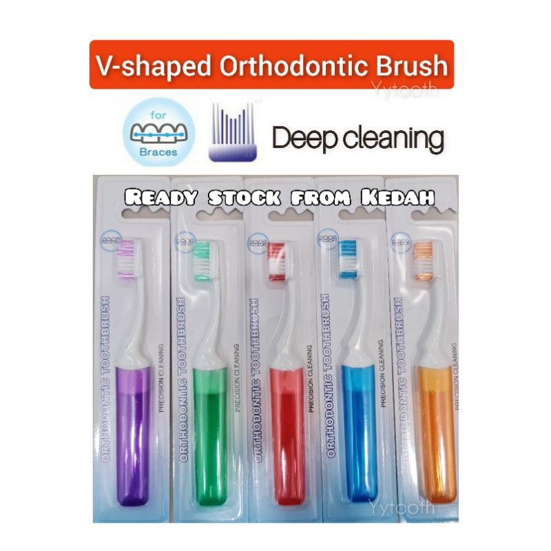 Travel Brush Orthodontic toothbrush ortho brush braces Shopee Malaysia