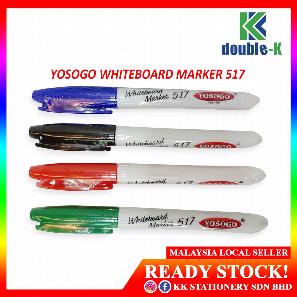 YOSOGO Whiteboard Marker 517 Pocket Size RM1.30/pcs Shopee Malaysia
