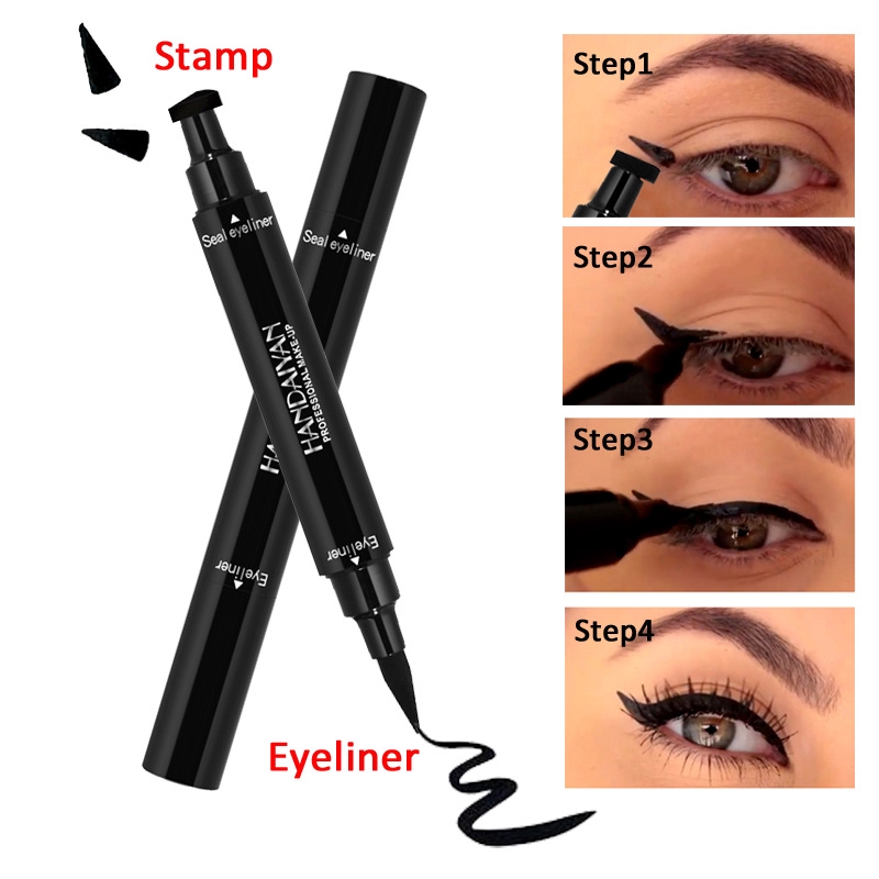 Double Head Waterproof Eyeliner Pen Cat Eye Winged Eyeliner Sexy Eye