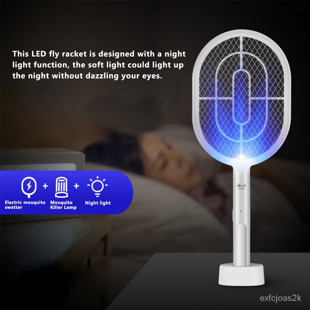 Electric Mosquito Killer Fly Bat LED USB Electric Insect Killer Bat