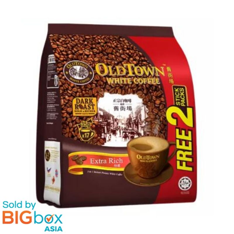OLDTOWN White Coffee 3in1 Extra Rich 35g x 15sticks + 2's FOC Shopee