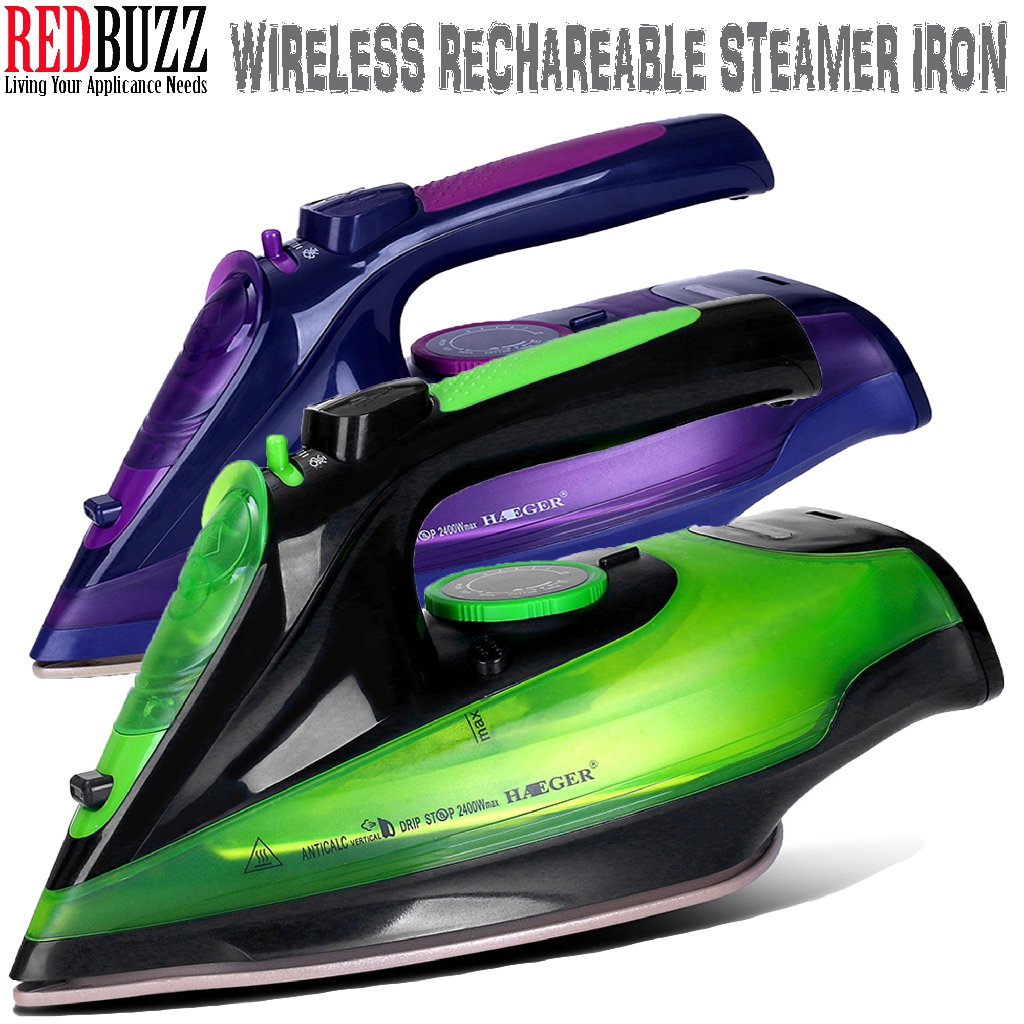 REDBUZZ 2400W Cordless Steamer Wireless Charging Steam Iron Clothes