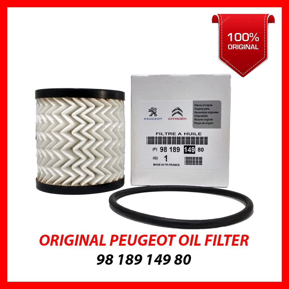 (100 Original) Peugeot Oil Filter 206 208 307 308 407(New) 408(Old
