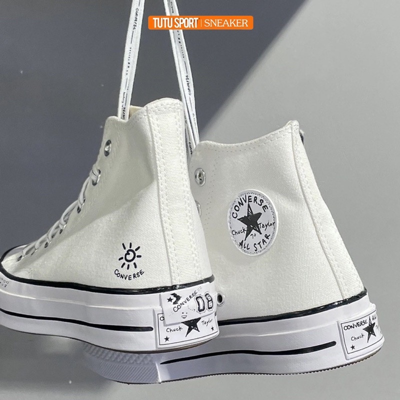 CONVERSE 1970s 1970 white white black graffiti style graffiti illustration black expression