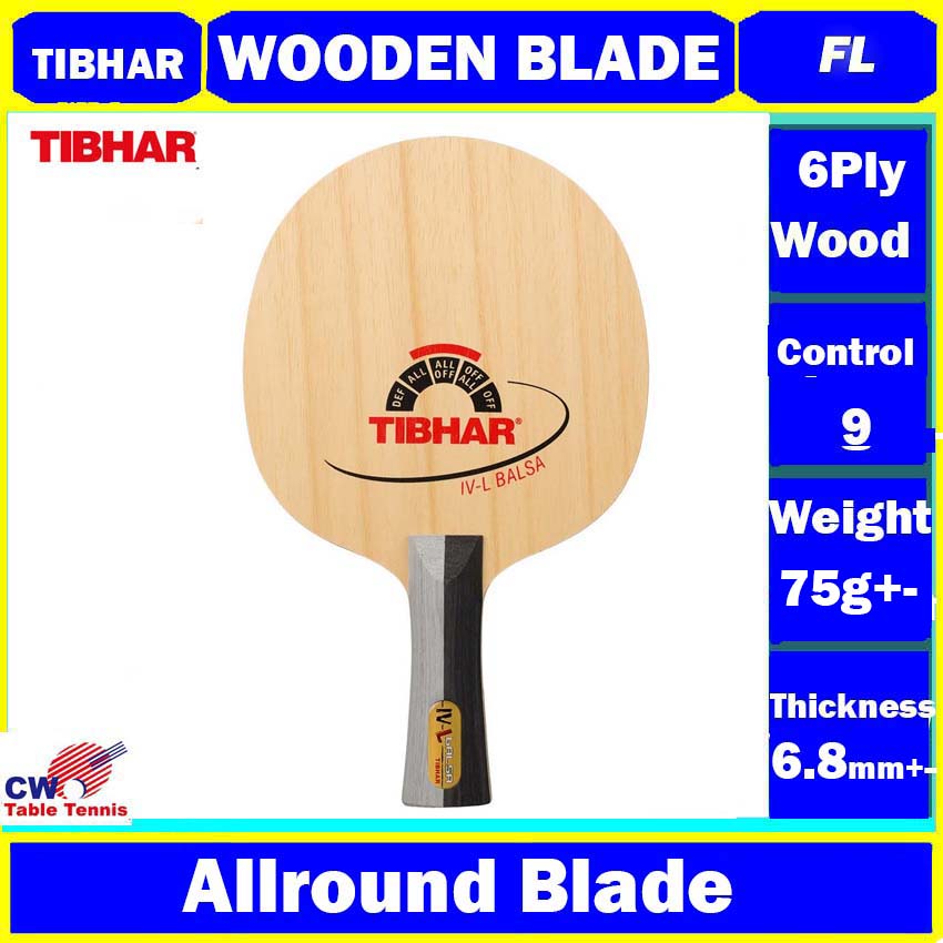 Tibhar IVL V Blasa Allround Blade 6ply Ayous wood Table Tennis Bat