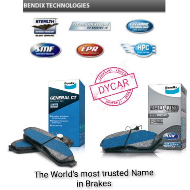 Nissan sentra n16 front disc brake pads bendix metal king / general ct