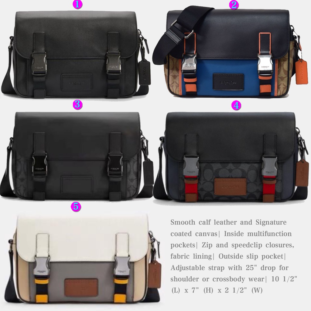 Coach C3747 C2725 C2715 C4021 C4141 Track Crossbody Men Sling Messenger