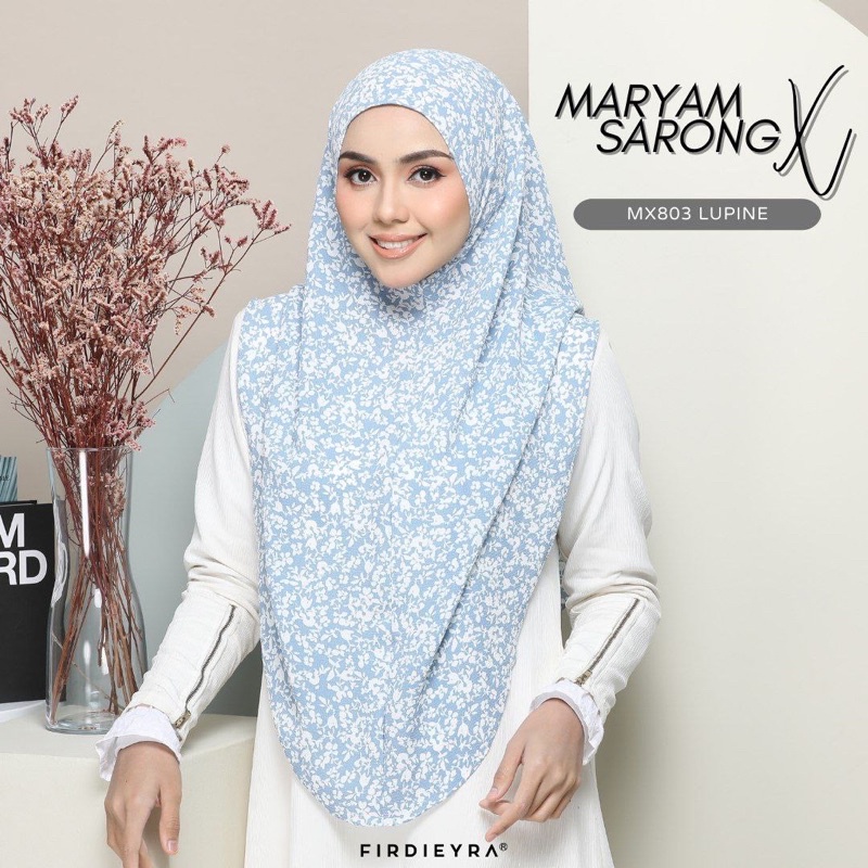 FIRDIEYRA MARYAM PRINTED malay tudung shawl tudung instant tudung shawl tudung terkini Shopee