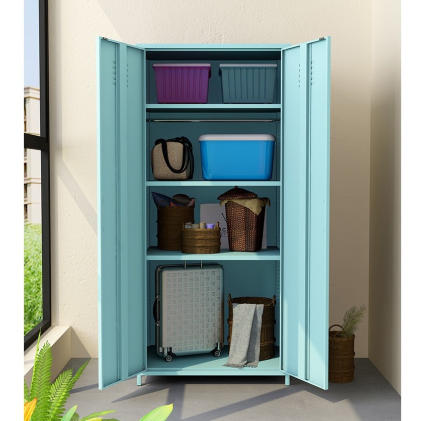Premium Stylish Steel Storage Cupboard Wardrobe Balcony Indoor
