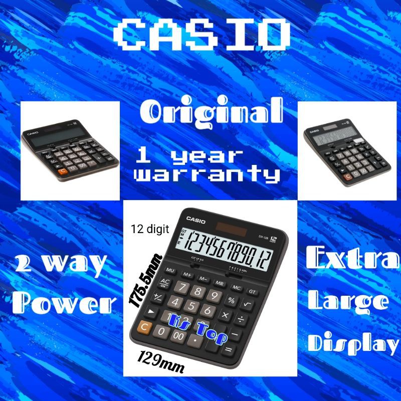 Casio DX12BBK Calculator Shopee Malaysia
