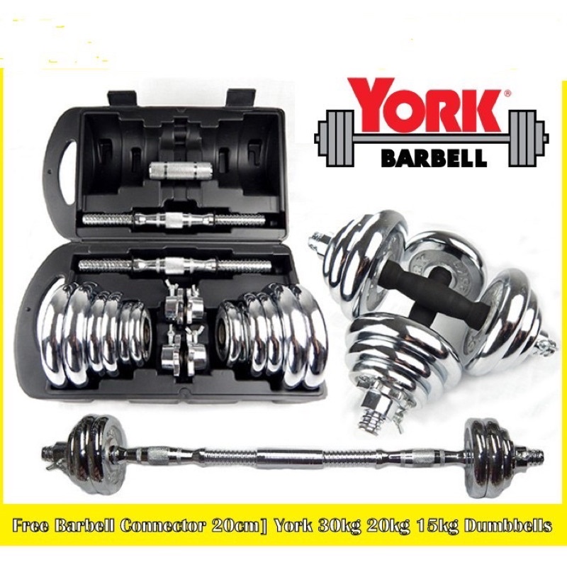 Dumbbell chrome dumbell connector barbell Convertible & Adjustable Set