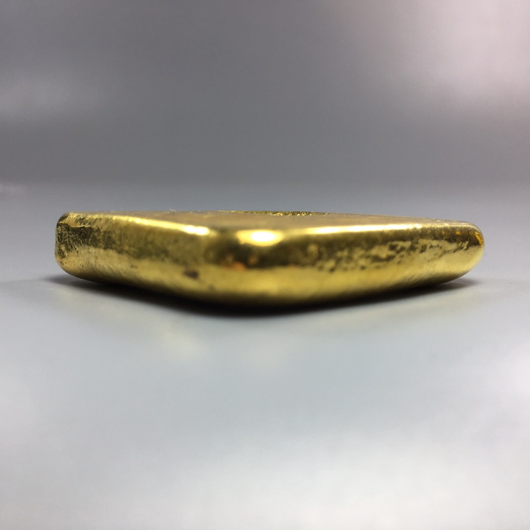 China gold gilt Daqing gold ingot collection gold cake ancient coin