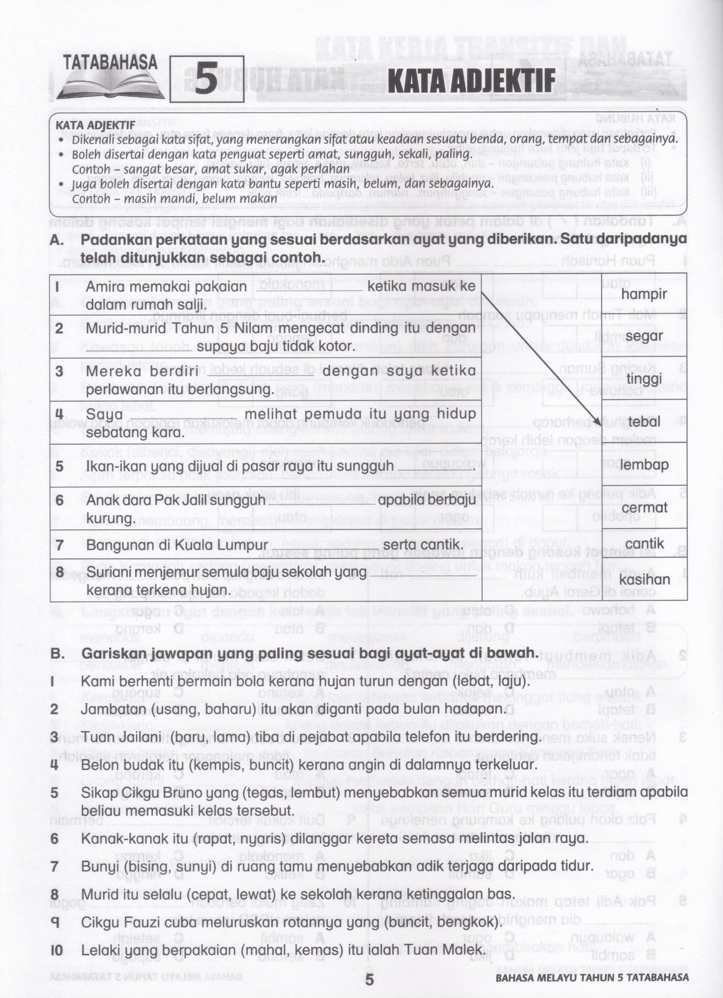 Kata Bantu Tahun 5 / Laman Bahasa Melayu Kata Bantu Khusus ucapan