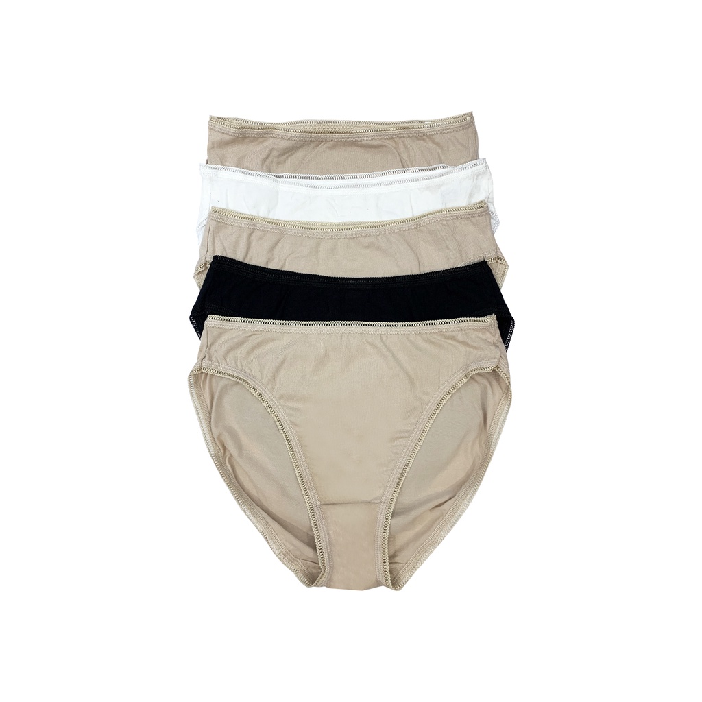 M&S 5 pack Cotton Lycra® High Leg Knickers Shopee Malaysia