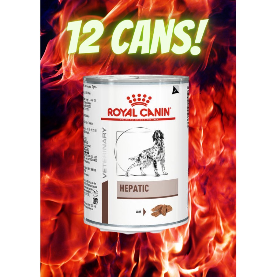 12 cans x Royal Canin Veterinary Diet Hepatic Canine Dog Wet Can Food