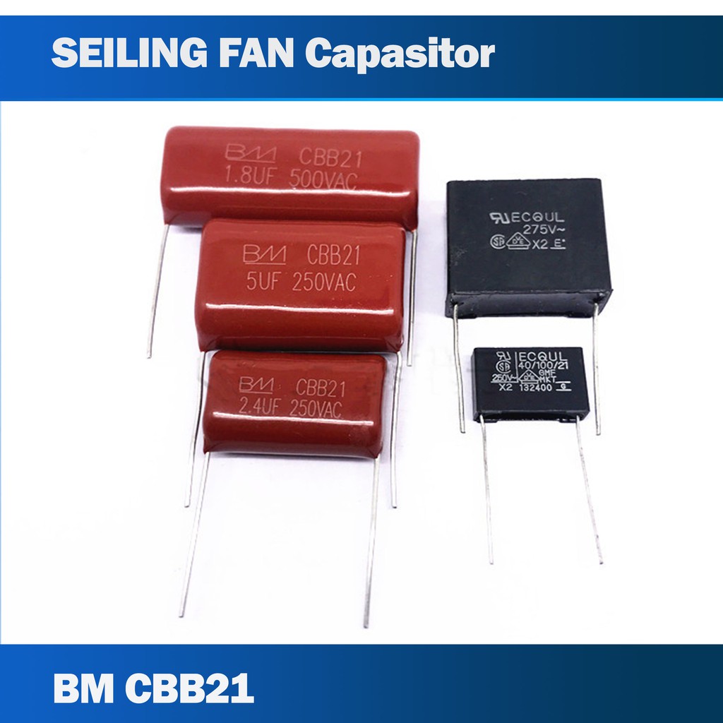 capasitor pcb board siling fan CBB21 capacitor 5uf 1.8UF 2.4UF kipas