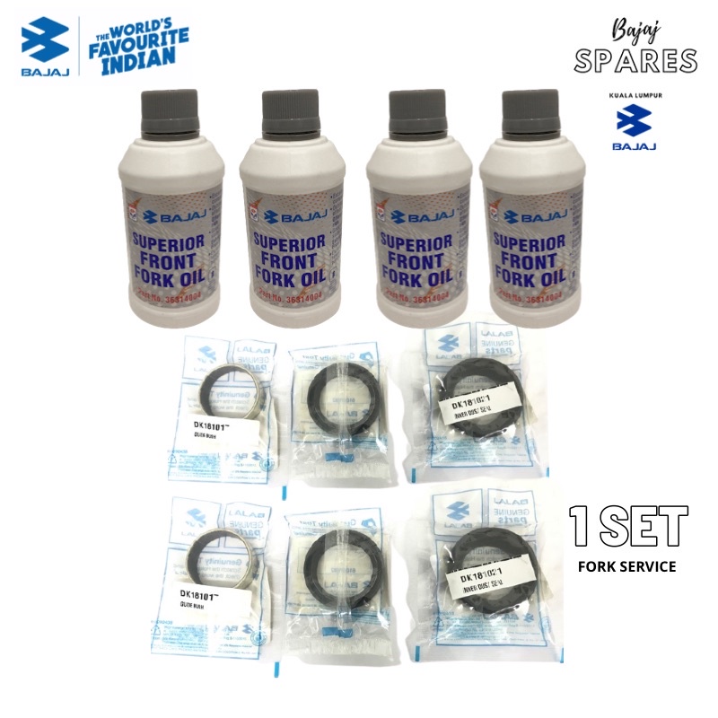 OIL SEAL SET KIT FRONT FORK NS200/RS200 PULSAR BAJAJ ORIGINAL