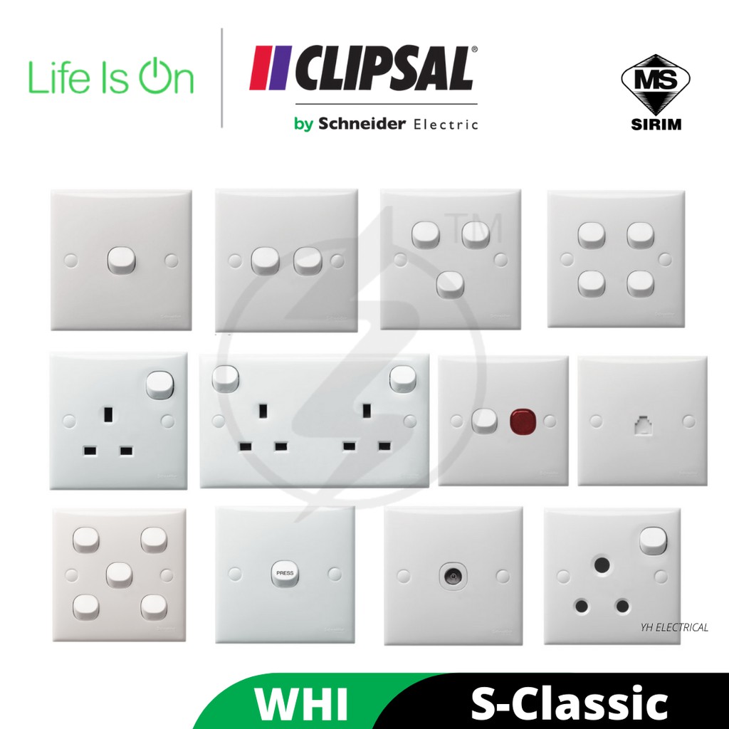 SCHNEIDER CLIPSAL SClassic Series SWITCH & SOCKETS OUTLET (HIGH