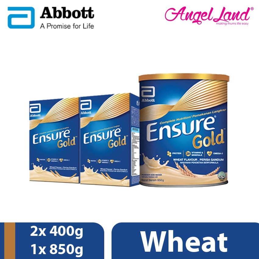Abbott Ensure Gold +HMB 850g (1 Tin) + Ensure Gold +HMB 400g (2 Packs