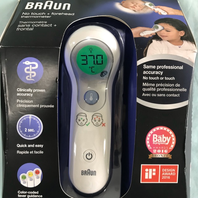 BRAUN No Touch + Forehead Thermometer NTF3000 Shopee Malaysia