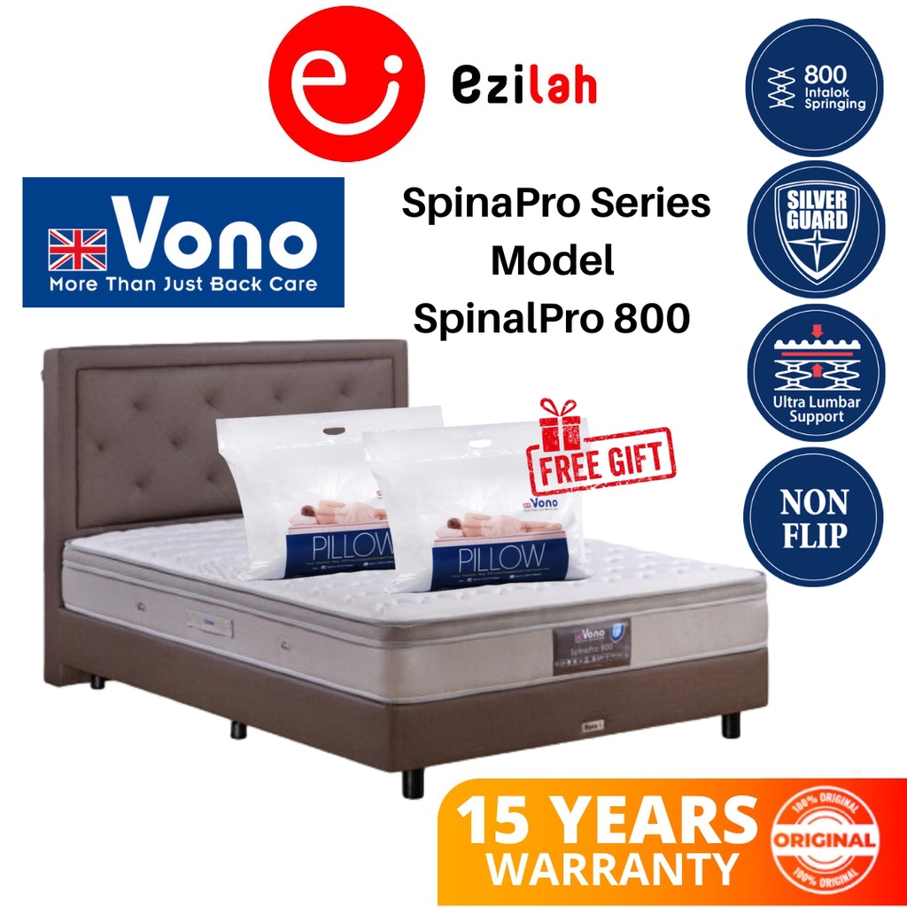 Vono SpinePro 800 Mattress/ Single/ Super Single/ Queen/ King Shopee