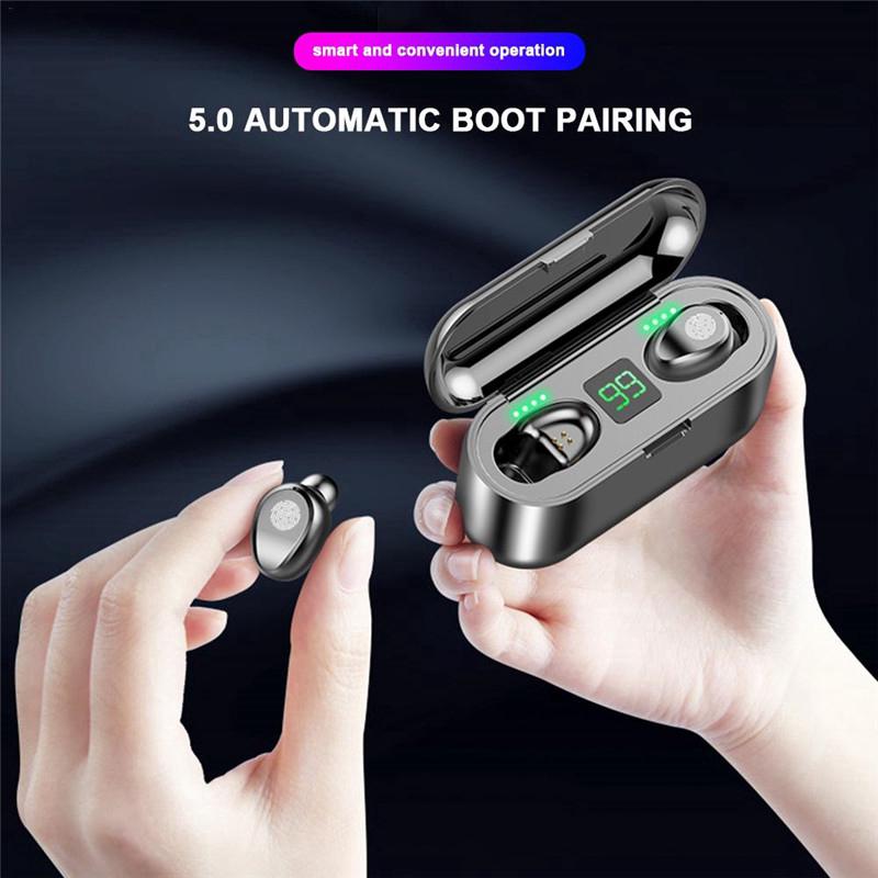 Original AMOI Smart Touch Digital Display F9 Mini Bluetooth 5.0