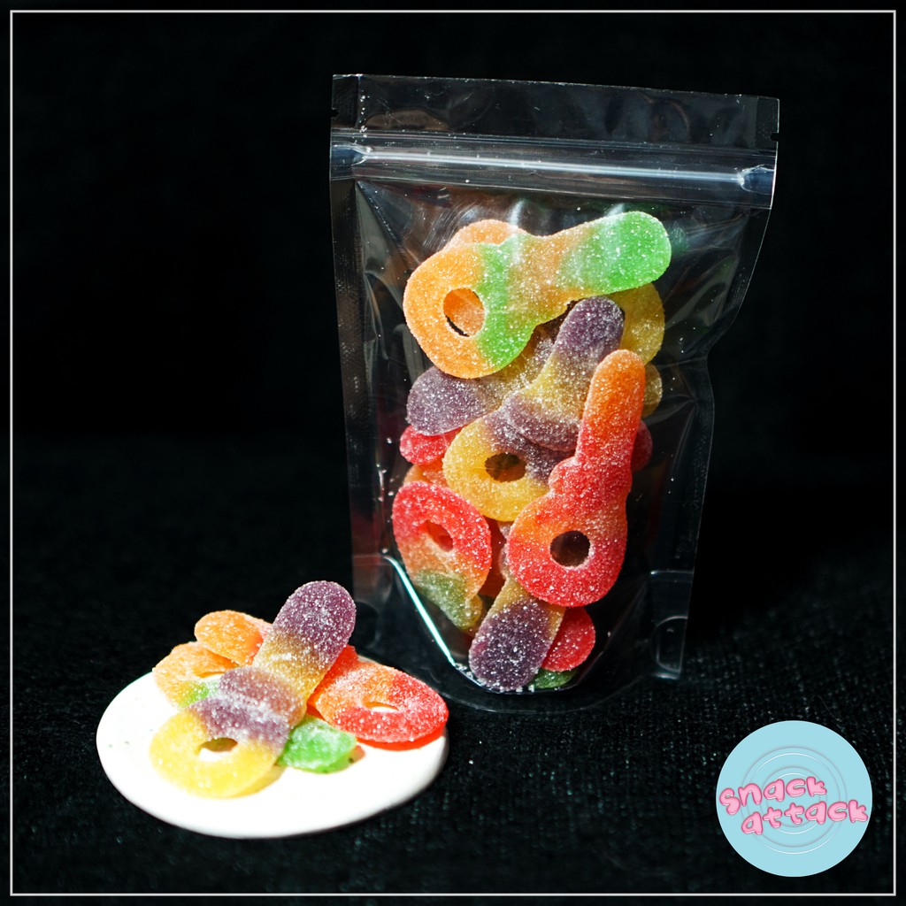 Bebeto Sour Dummy Gummy Candy 100g [REPACK] [Resealable Zip Lock Bag