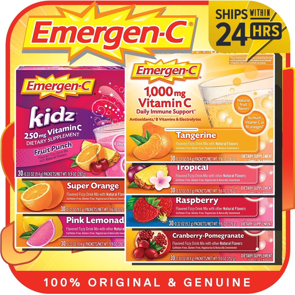 EmergenC 1000mg Vitamin C Powder / 250mg Kidz 30 Count Shopee Malaysia
